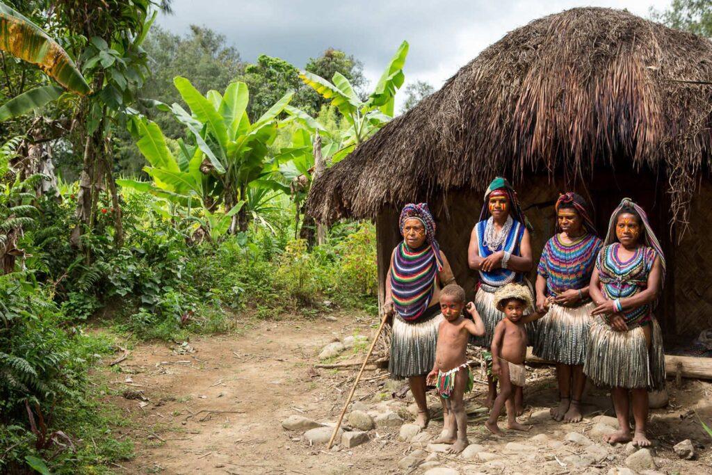 Village women and children