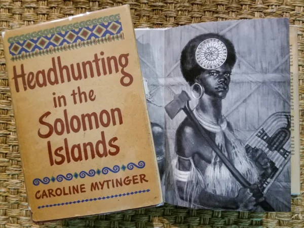 Book cover of 'Headhunting in the Solomon Islands'.